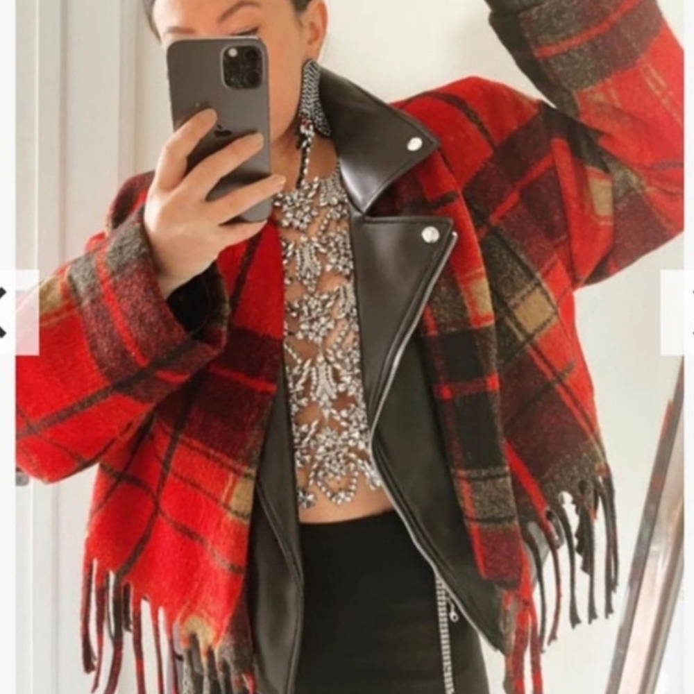 ISO: Dylan Lex flannel fringe jacket